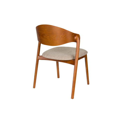 Dutchbone Babington Eetkamerstoelen Walnoot kleur - Set van 2