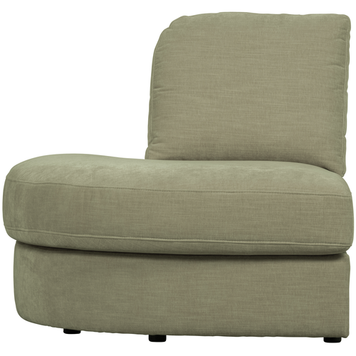 vtwonen 1-zits bank element ronde hoek links Family - Polyester - Groen - 85x93x98