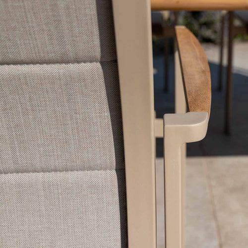 4 Seasons tuinstoel Cortina stapelbaar - latte