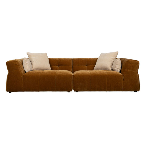 Dutchbone Hodge 4,5-Zitsbank Okergeel