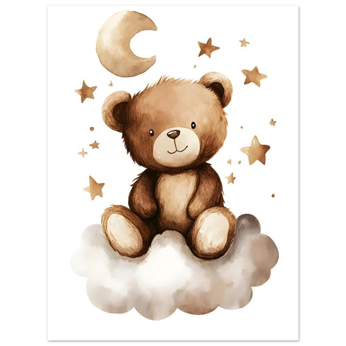 Artfulprints  Beertje in dromenland   poster 30x40 cm - vtwonen shop
