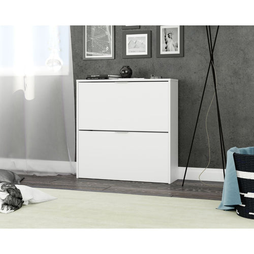 CALICOSY - Schoenenkast - Wit - 76x75x22 cm