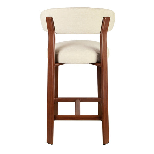 DÉJA Living Barstoel Märsta - Beige Stof - Zithoogte 67cm - vtwonen shop