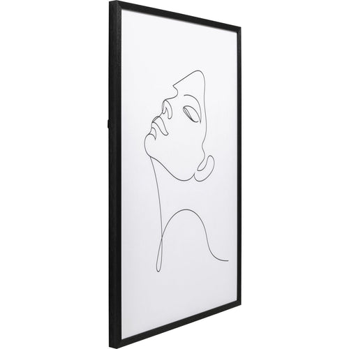 Kare Design Schilderij vrouw zwart en wit 63x93cm