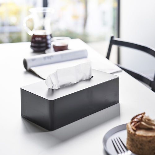 Yamazaki Zelfklevende Tissuebox - Tower - Zwart - vtwonen shop