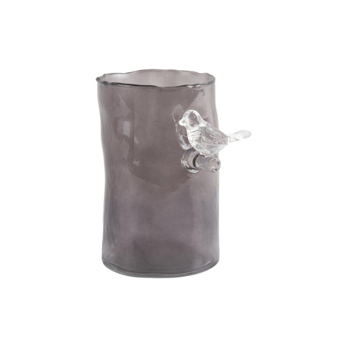 Present Time vaas Bird On Branch - grijs - Ø9.5cm - vtwonen shop