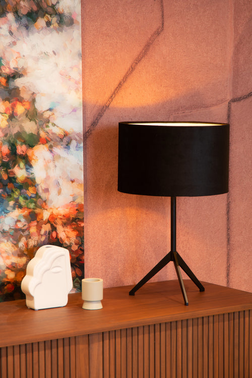 Lucide tafellamp TONDO - 1xE27 - Zwart