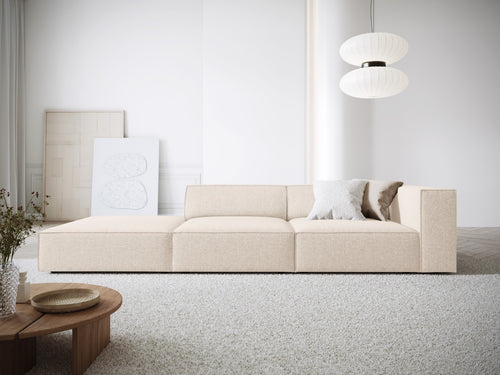 Cosmopolitan Design linker bank Arendal 4-zits, chenille, lichtbeige - 102x262x70cm