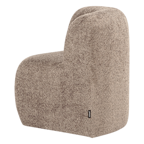 WOOOD eetbank hoek met rugleuning Mojo Base - Wollig - Donkerzand - 83x80x80