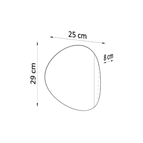 Sollux Lighting Wandlamp SENSES wit - 25x8x29cm