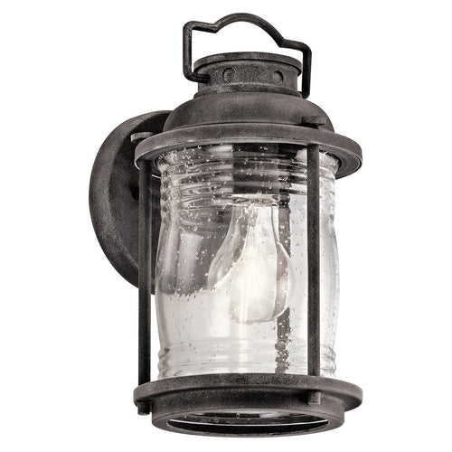 Elstead Ashland Bay - 1 Lichte Kleine Buiten Wandlantaarn Zink IP44, E27