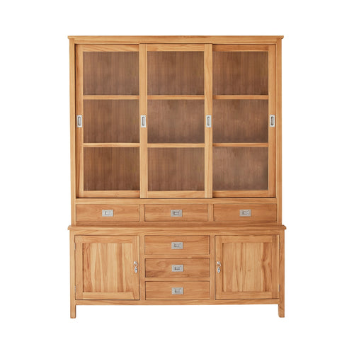 Tikamoon Massief teakhouten servieskast 160 cm - Naturel - vtwonen shop