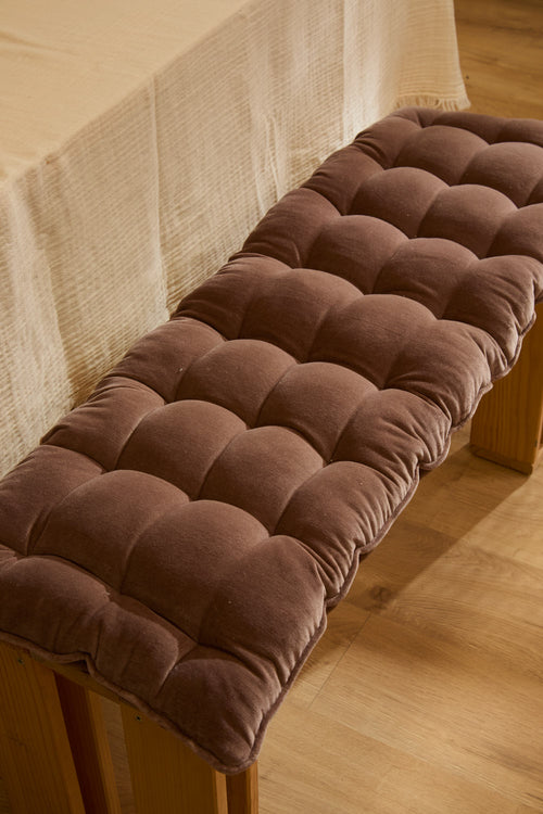 Calma House Bankkussen Velour - Bruin - 40x120x4
