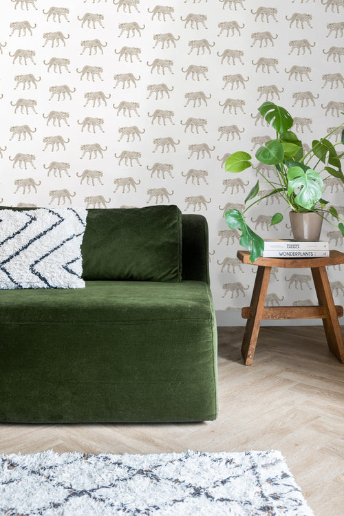 ESTAhome behang panters wit en beige - 53 cm x 10.05 m - 139775 - vtwonen shop