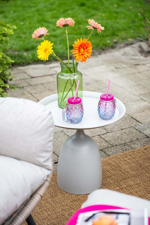 Mioala bijzettafel - diameter 50xH48 cm - taupe - vtwonen shop