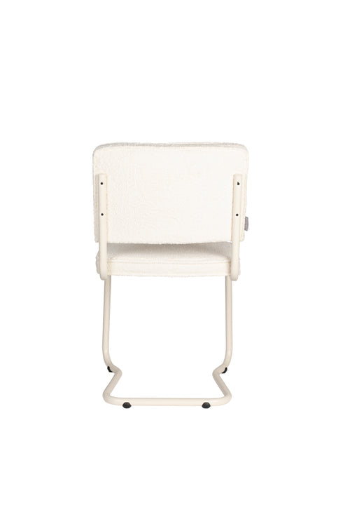 Zuiver Ridge Kink Eetkamerstoelen Soft Off White - Set van 2 - vtwonen shop