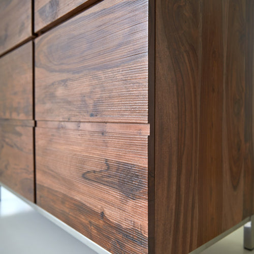 Tikamoon Dressoir van massief palissander 100 cm - Bruin - vtwonen shop