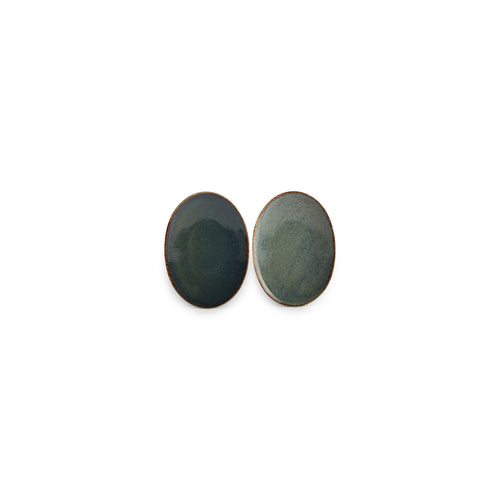 Bonbistro - Plat bord 24x17cm groen Cirro - Set van 4