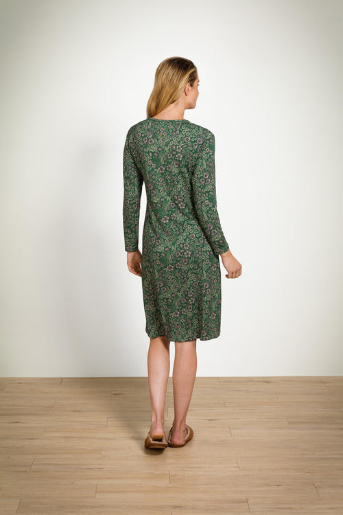 Pip Studio - Danai Nachthemd Lange Mouw Dames - Daisy Dreams - Groen - XS - vtwonen shop