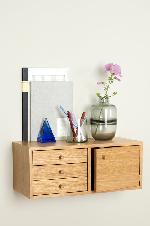 Hübsch schap Piccolo - mdf/oak veneer - 50x22xh20cm