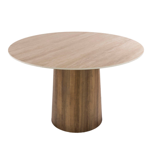 Giga Living Eettafel Romano - Rond Travertin - Ø120x75cm