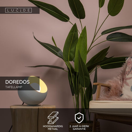Lucide tafellamp DOREDOS - 1xE27 - Pastel blauw