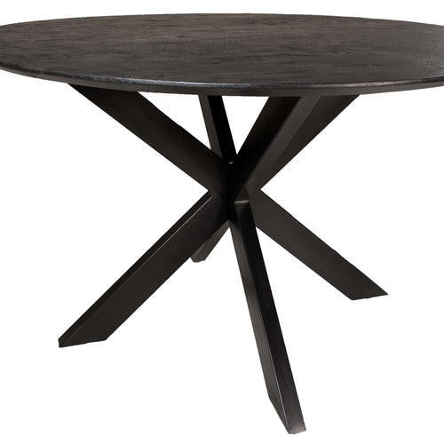 Giga Meubel Eettafel Romeo - Rond - Mangohout - 120cm - vtwonen shop