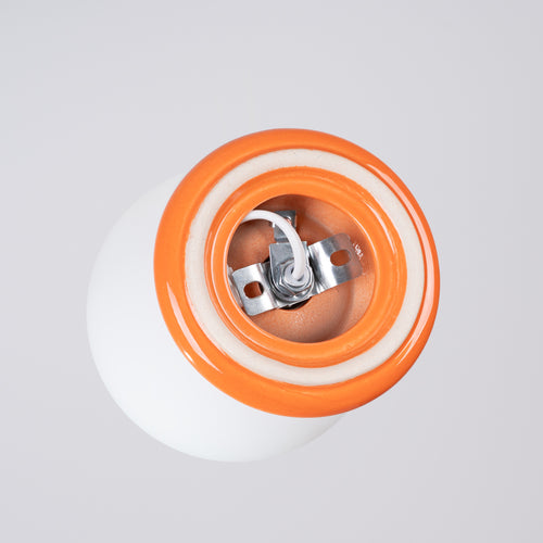 Sollux Lighting Plafondlamp ZORI oranje IP44 - 12x16x12cm