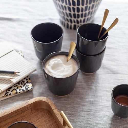 Return to Sender Mok 125 ml antraciet set van 2