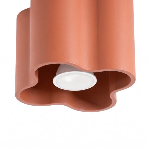 Sollux Lighting Plafondlamp OVIO 1 rode oker GU10 - 12x12x10cm