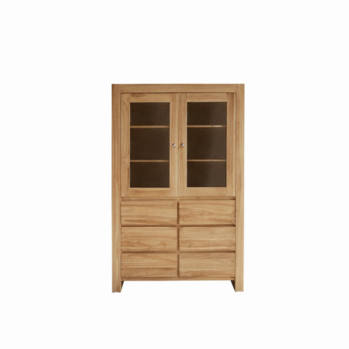 Tikamoon Massief teakhouten servieskast - Naturel - vtwonen shop