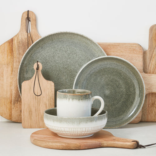 Mica Decorations Duko Serveerplank - Ø28 cm - 100% FSC Mangohout - Bruin