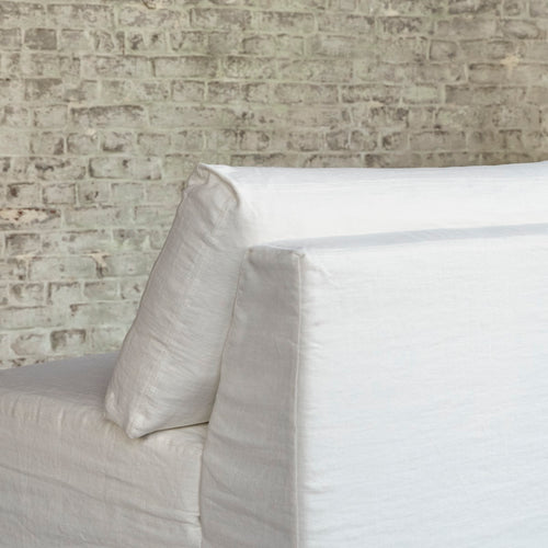 Tikamoon Modulaire loungestoel in wit linnen - Wit