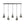 HOME DELUXE Hanglamp van glas CELIA Transparant - 5-lichts