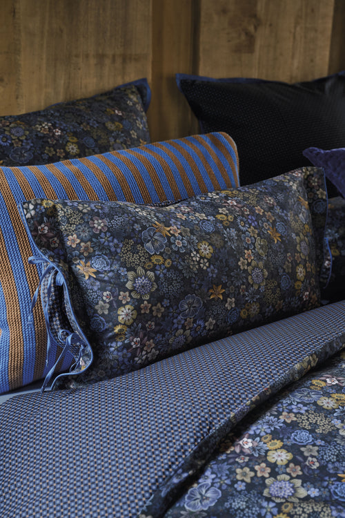Pip Studio  Tutti I Fiori Cushion - 35 x 60 cm - Donkerblauw - vtwonen shop