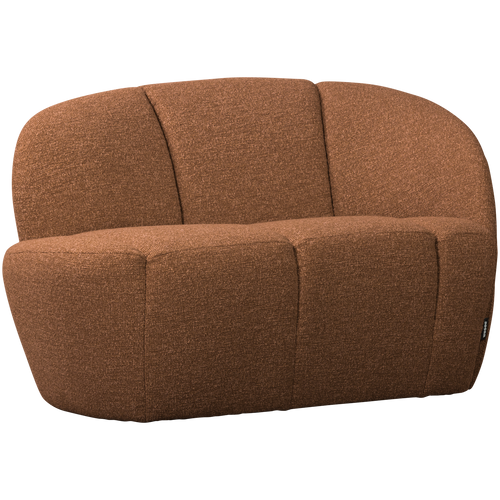 WOOOD 2-zits bankje rechts Mojo - Polyester - Roestbruin Melange - - vtwonen shop