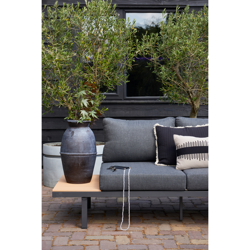 WOOOD loungeset buiten Bari- Aluminium - Grijs - 75x295x230 - vtwonen shop