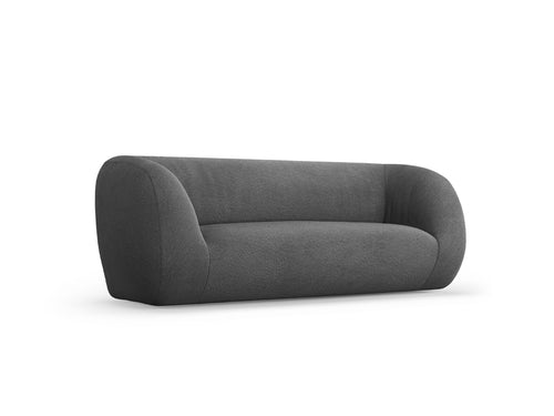 Cosmopolitan Design Bank Essen 2-zits, boucle, donkergrijs - 95x210x86cm