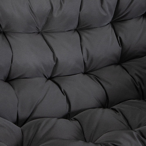 HOME DELUXE hangstoel LOMA – 2 zits zwart - vtwonen shop