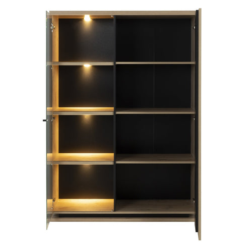CALICOSY - Servieskast 2 deuren Franse fabricage - Litch hout - 45x120x170 cm