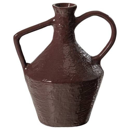 WOOOD vaas Ryla - Metaal - Mokkabruin - 22x19x15