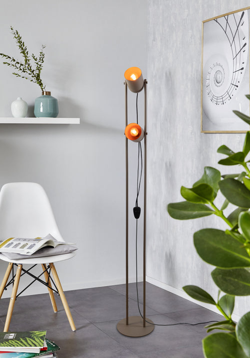 EGLO vloerlamp Tilston - 142.5 cm - zandkleur - vtwonen shop