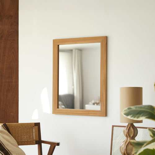 Tikamoon Decoratieve spiegel in teak 120x90 cm - Naturel