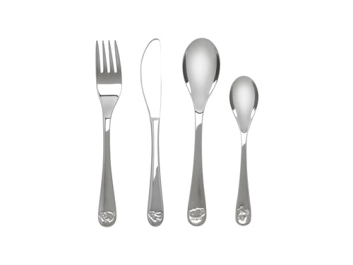 Zilverstad - Kindercouvert Boerderijdieren - 4 delig - RVS - vtwonen shop