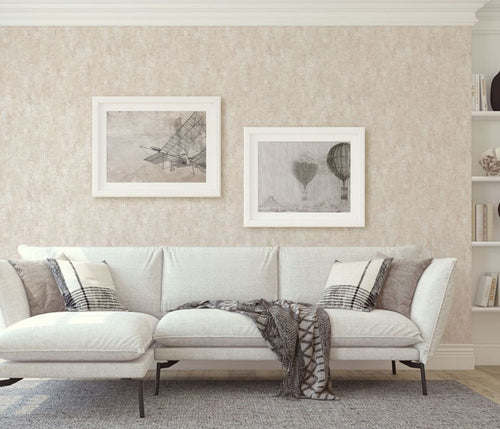 Erismann behang geschilderd effect zand beige - 53 cm x 10.05 m - 661588 - vtwonen shop