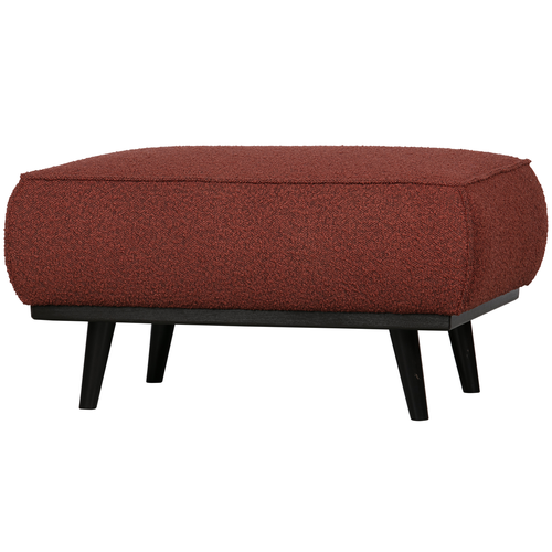 WOOOD hocker Statement - Bouclé - Chestnut - 40x80x55 - vtwonen shop