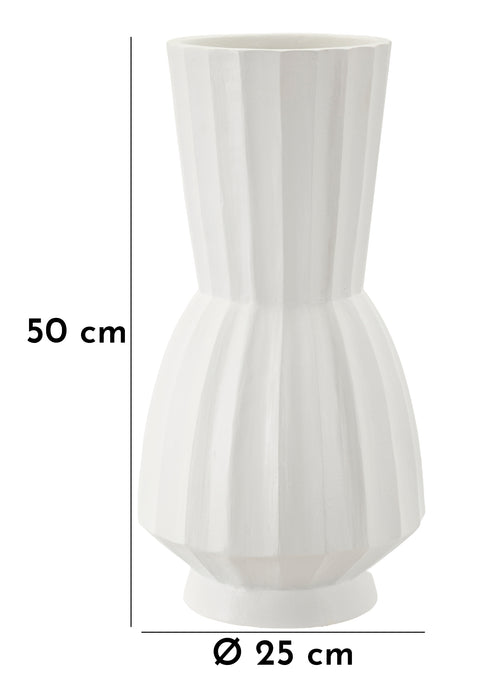 Mauro Ferretti vaas - 25x50 cm - wit