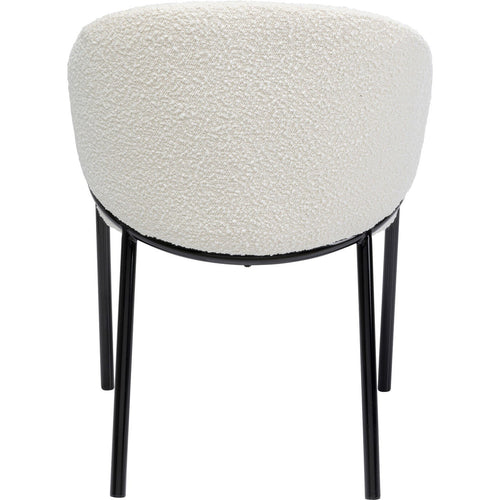Kare Design Stoel met armleuningen Boulevard Boucle creme - vtwonen shop