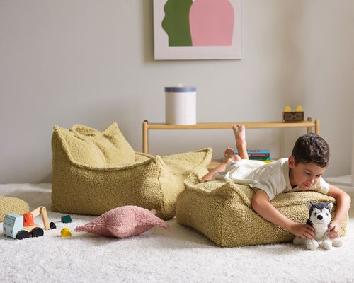 Wigiwama Vierkante Poef - Groen