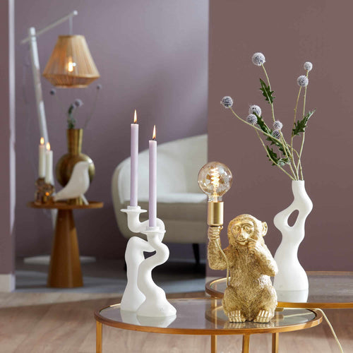 Light & Living tafellamp Monkey - goud - 19.5x20x34cm - vtwonen shop
